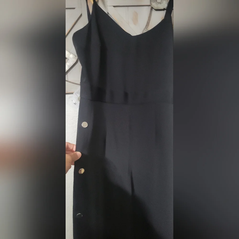 RIVER ISLAND black Wide Leg Jumpsuit Size 12  EUC - Picture 5 of 16